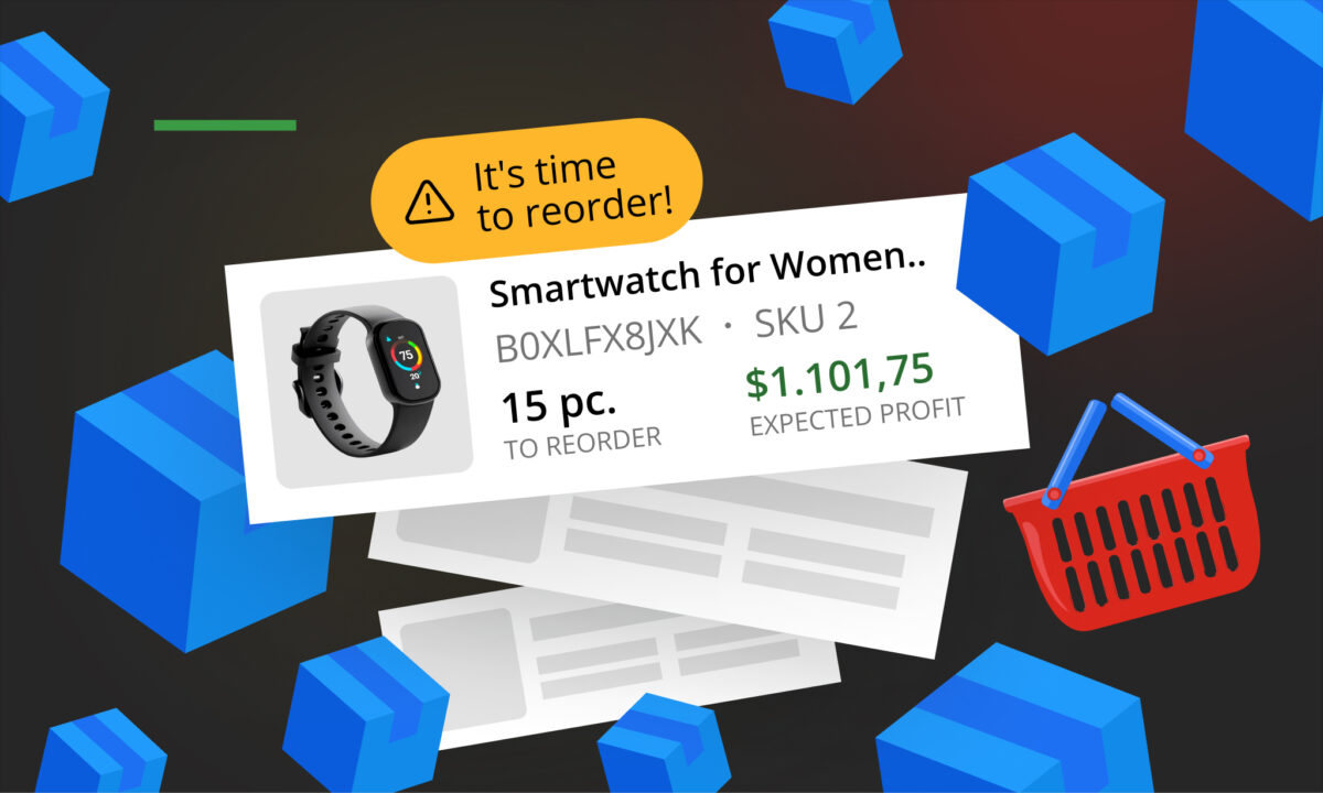 New in sellerboard: reorder alerts, sales velocity, flexible FIFO COGS, and year-over-year comparison